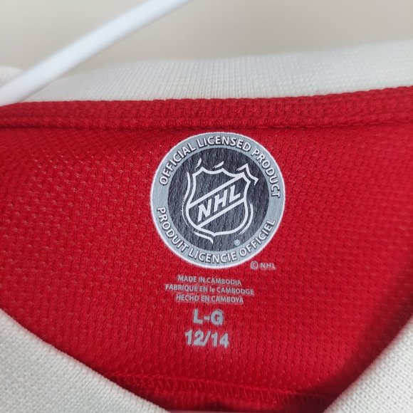 Red and Black Kids Large 12/14 Minnesota Wild NHL Numberless Jersey - Picture 3 of 4